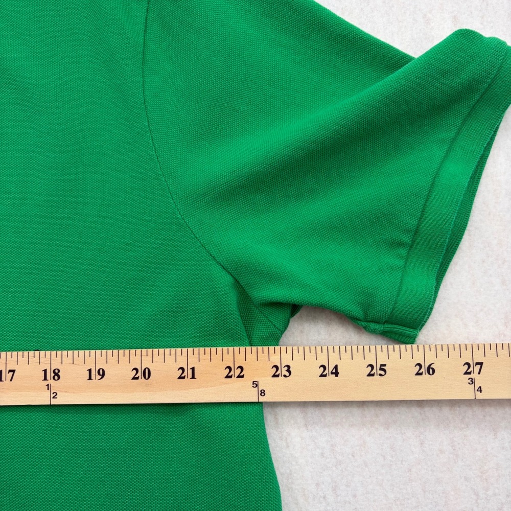 Polo Ralph Lauren Mens XL Green Classic Fit Short Sleeve Pique Polo Purple Pony - Picture 5 of 12